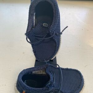 Hey Dude Kids' Navy Moccasins